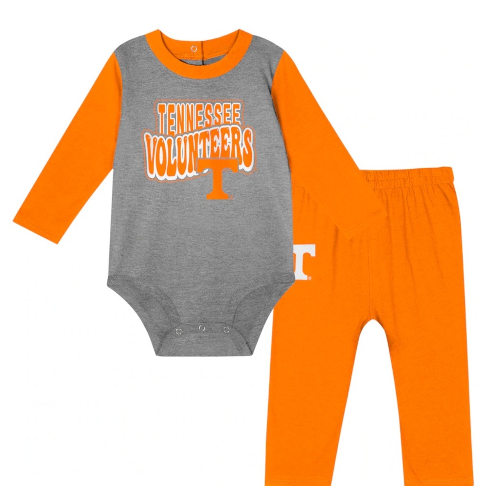 Tennessee Gray and Orange Matching Set with Raglan Sleeves